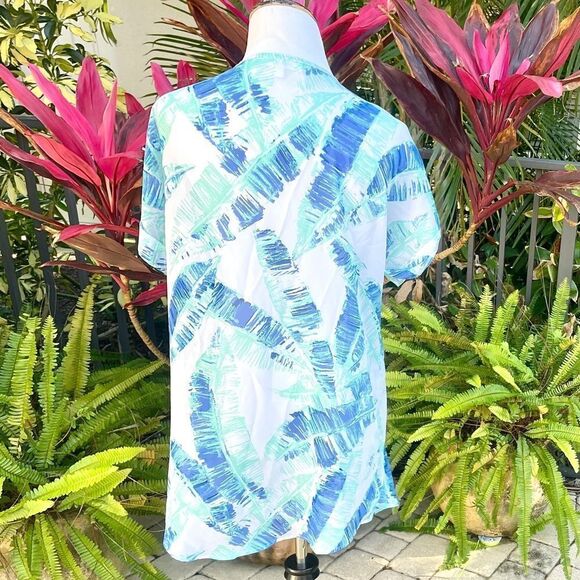 Francesca's  Palm Leaf Swim Coverup - Picture 3 of 6